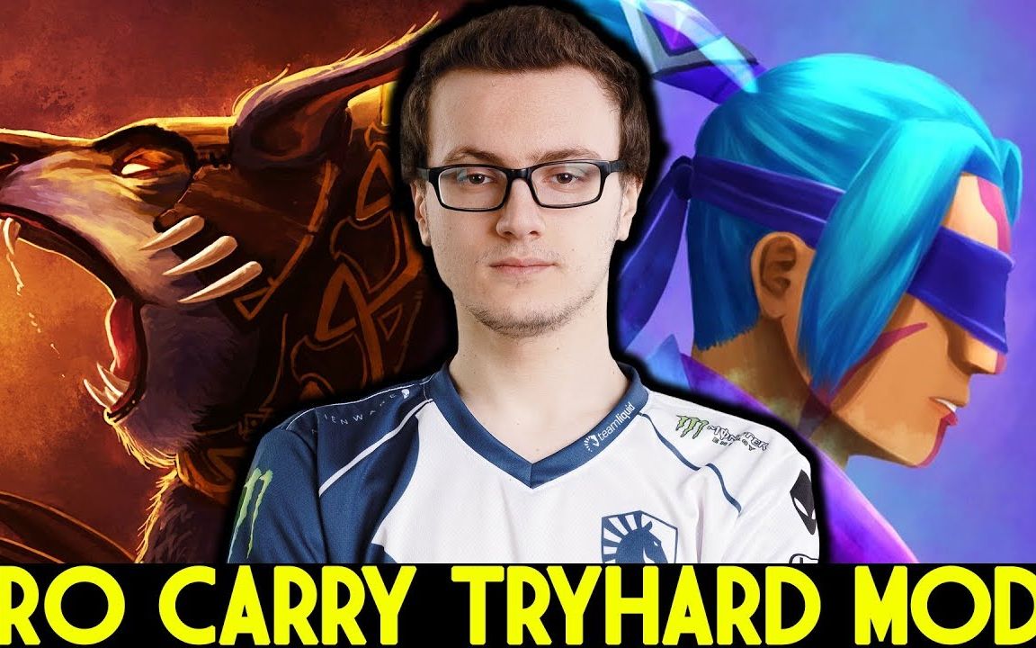 【dota2】miracle- 敌法师&拍拍 tryhard carry agi in ranked game