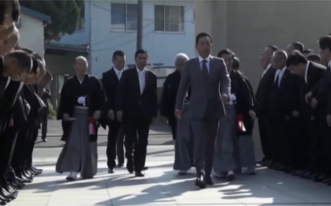 日本黑社会 稻川会 会长 总裁登场_哔哩哔哩_bilibili