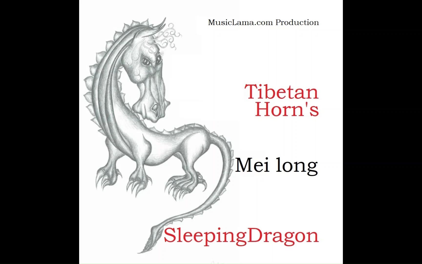 mei long tibetan horns sleeping dragon