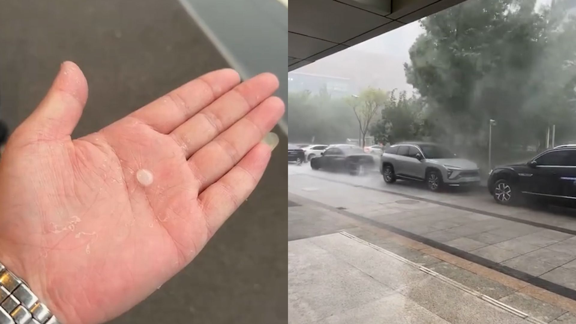 上海午后遭雷电暴雨袭击:嘉定下起“黄豆大”冰雹 4预警高挂哔哩哔哩bilibili