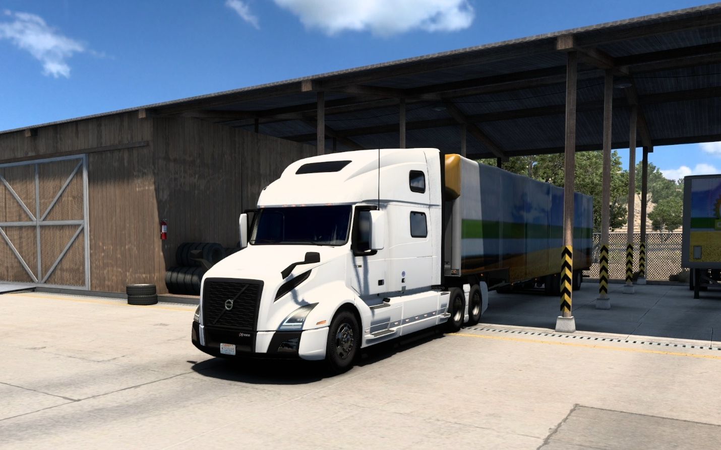 ats#3 驾驶volvo vnl860 将化肥运输到普利姆 美国卡车模拟 美卡