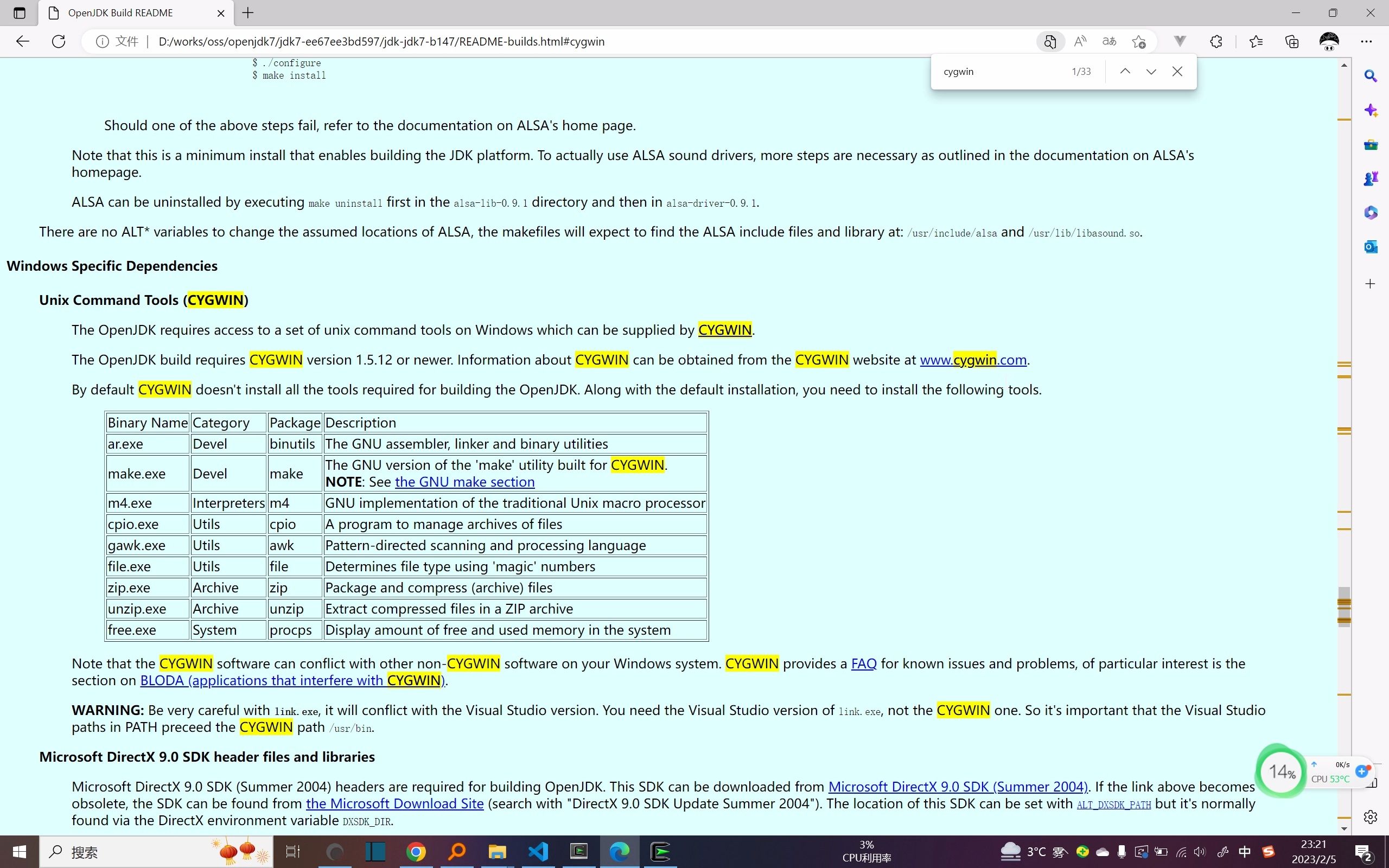 包含windows安装cygwin,再也不用开虚拟机练习Linux命令了的词条