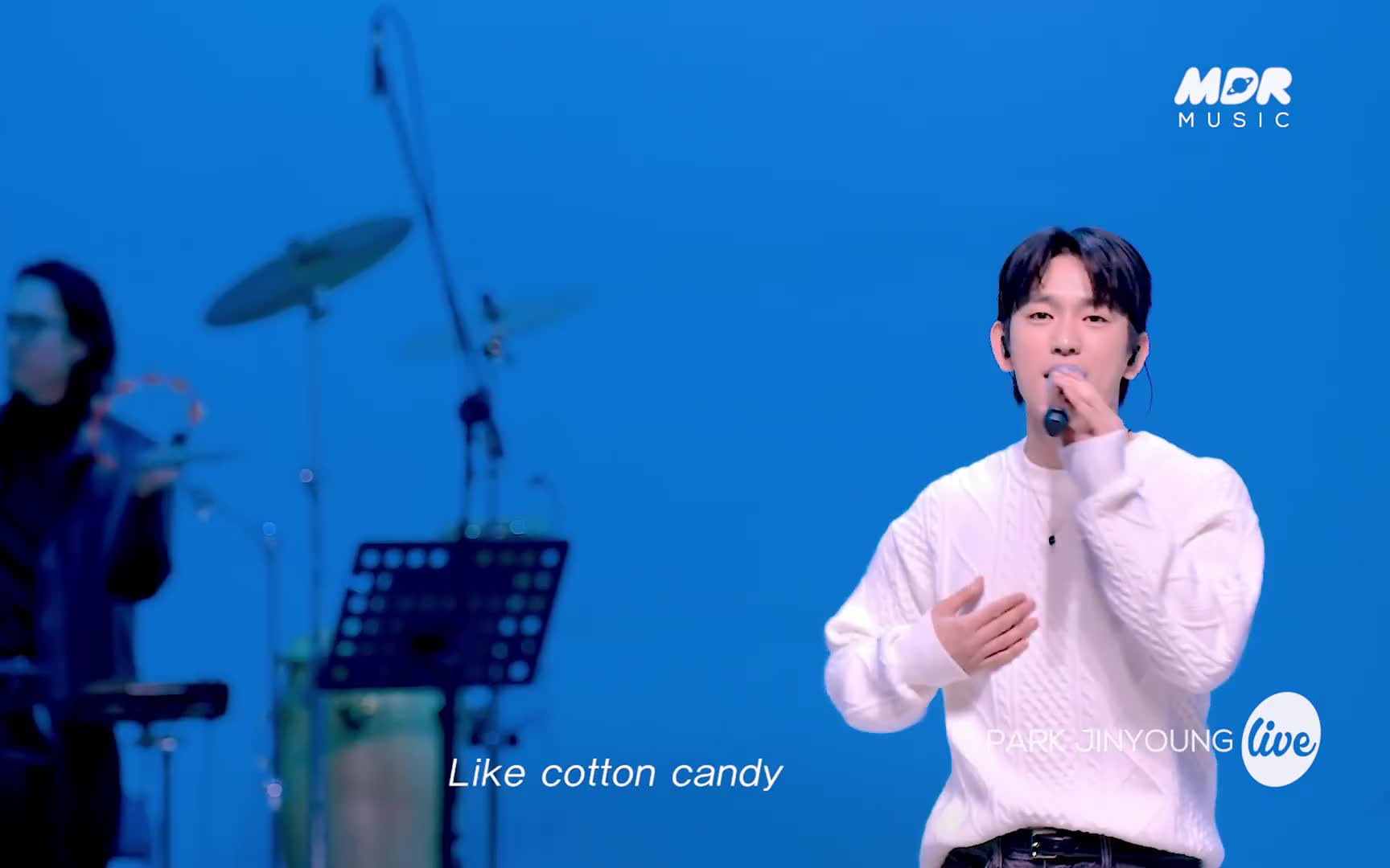 [图]【桃崩字幕组】朴珍荣SOLO《Cotton Candy + Letter》One Take ver Band LIVE中字