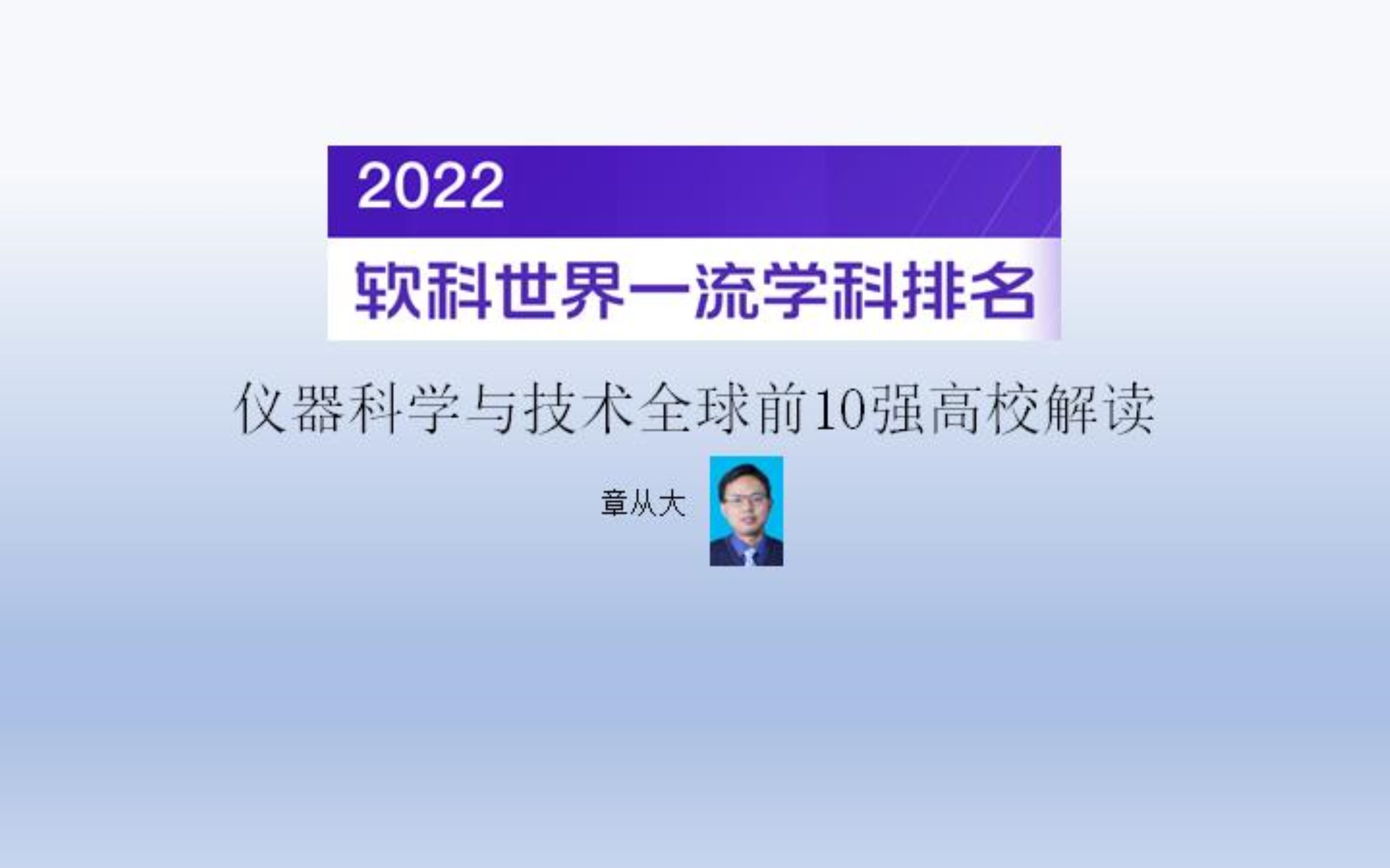 2022仪器科学与技术全球前10强高校解读,含哈尔滨工业大学哔哩哔哩bilibili