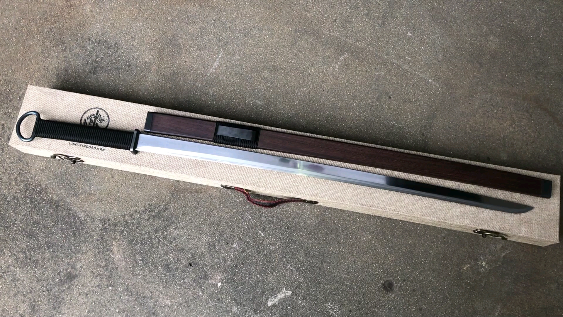 烧刃汉环首刀-龙影刀剑