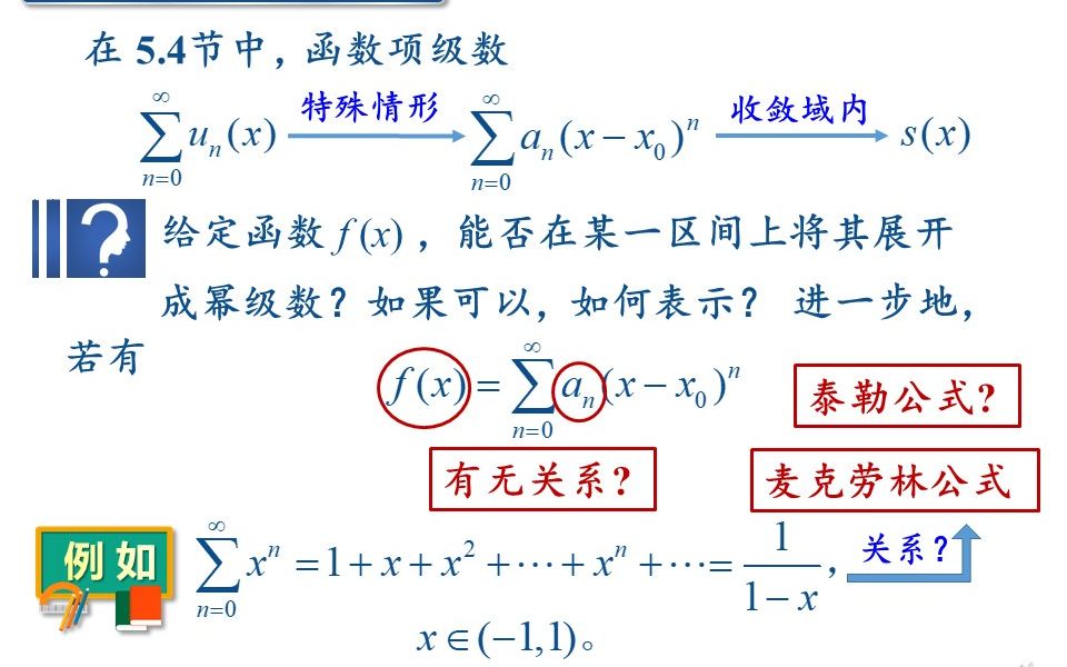 高等数学视频第138讲(精选)详细讲解泰勒级数、函数的幂级数展开及技巧.哔哩哔哩bilibili