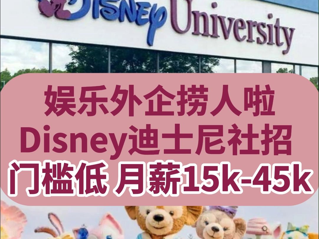 在Disney迪士尼上班是一种什么体验?13薪,月薪1545k,乐园免费游玩,独家折扣,灵活工作模式!哔哩哔哩bilibili