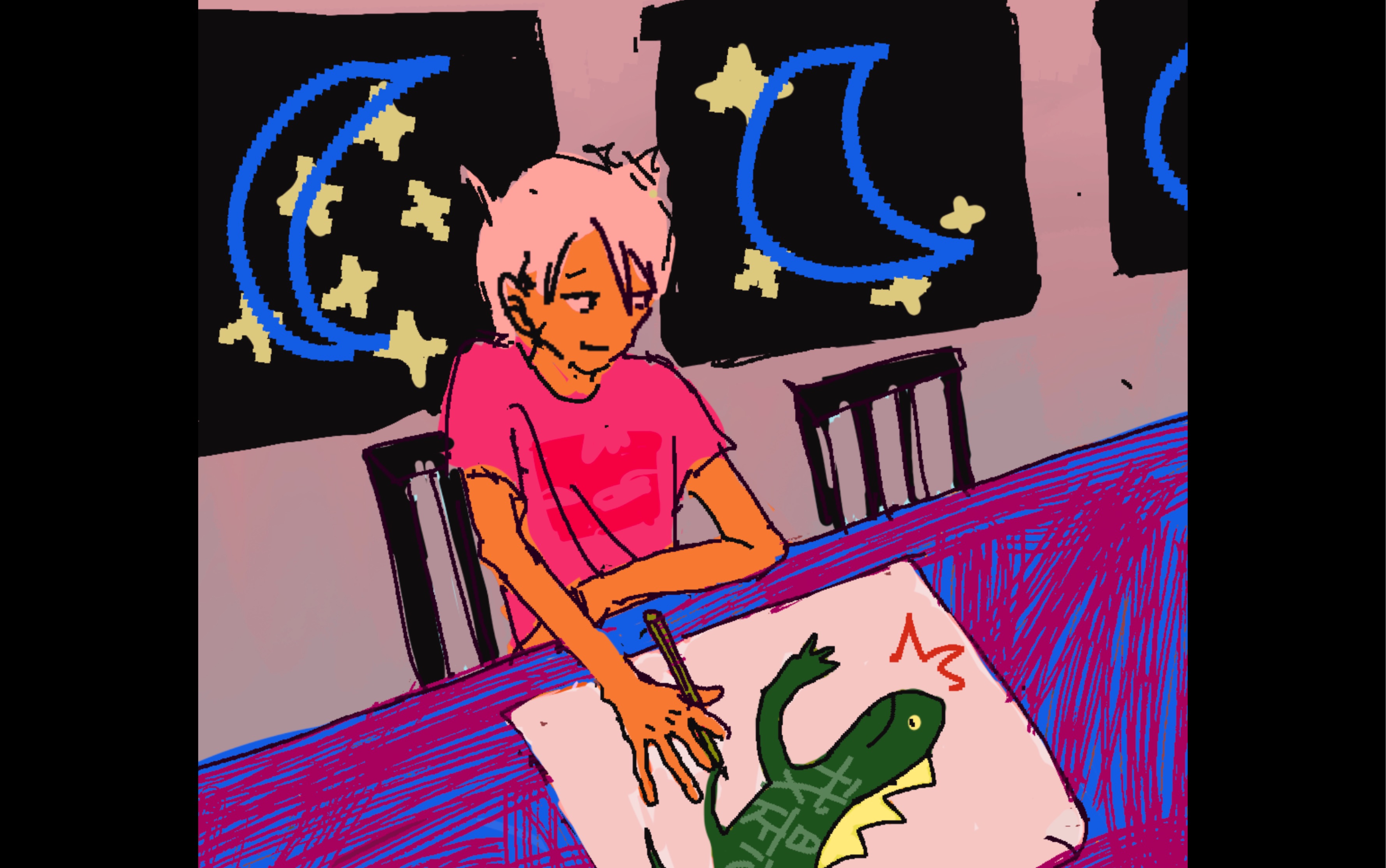小学生涂鸦