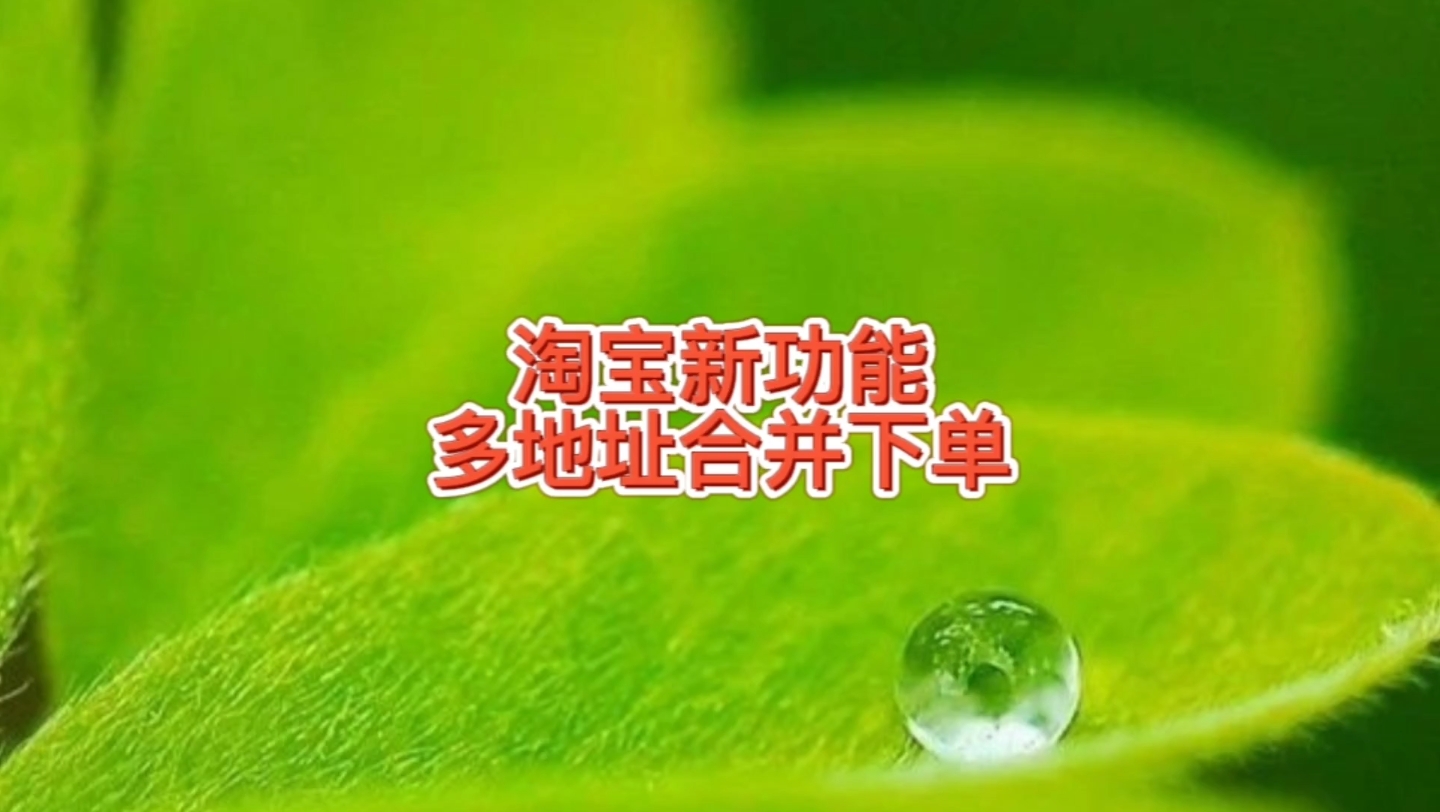 淘宝新功能,可以多地址合并下单多订单物流托管,满减券有效使用哔哩哔哩bilibili