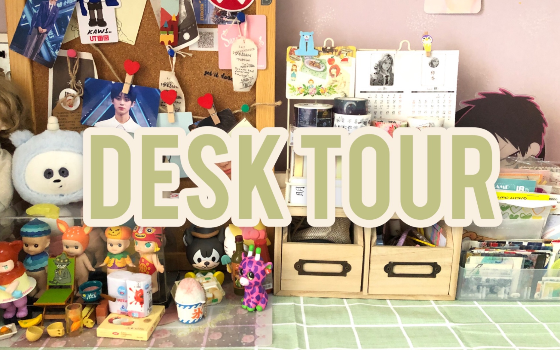 【DESK TOUR】高中生的书桌上有什么/书桌介绍/收纳/摆件哔哩哔哩bilibili