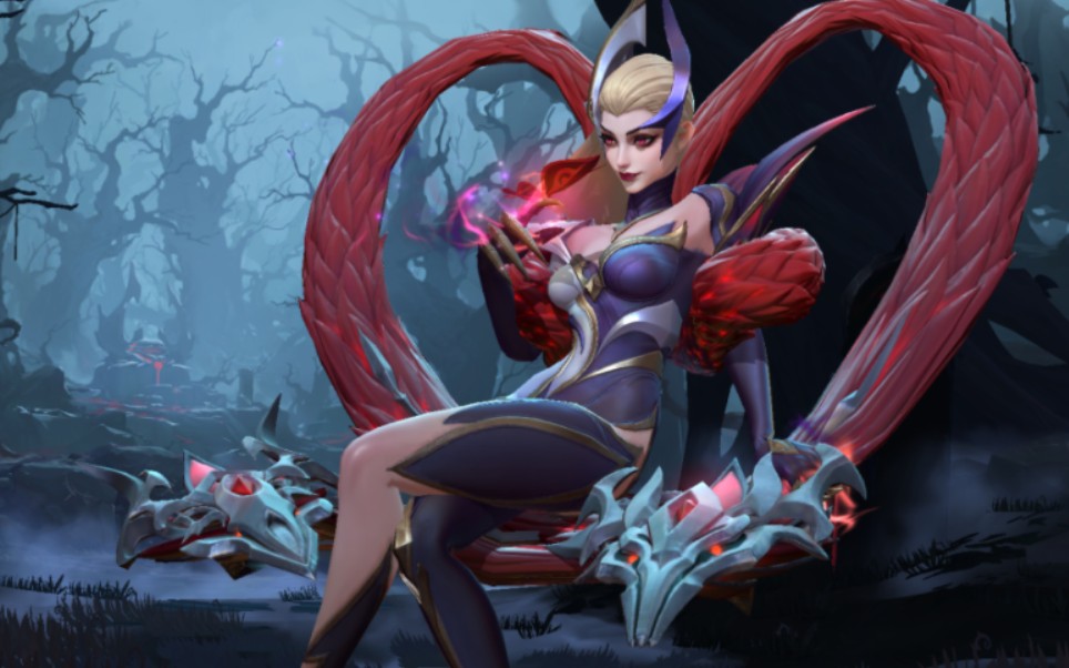 英雄联盟手游魔女伊芙琳预览(老婆!我爱你啊老婆!