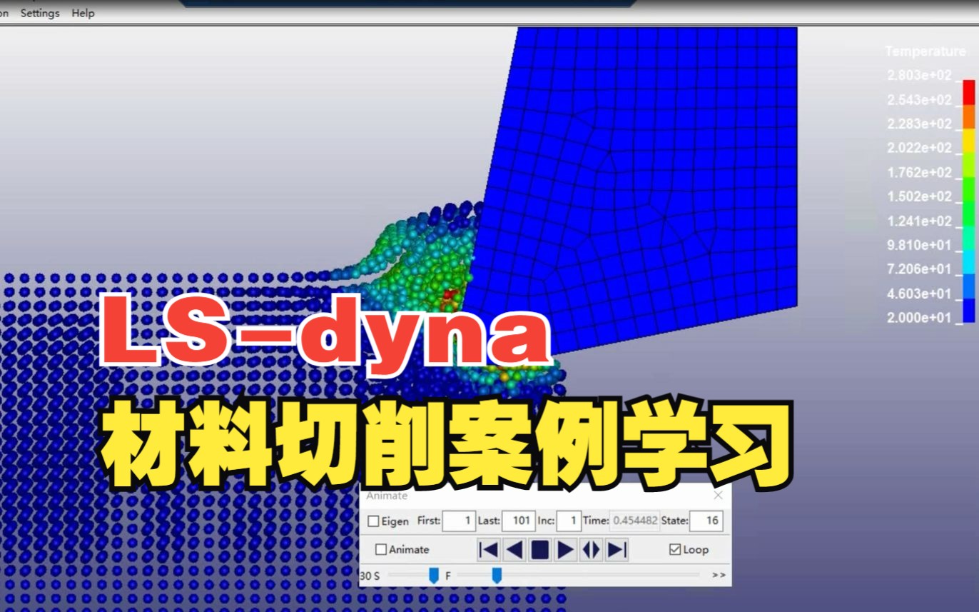 初识LSdyna,材料切削案例学习(A)哔哩哔哩bilibili