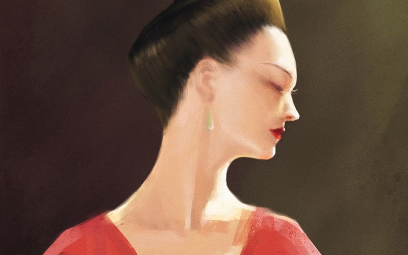 【板绘】妖猫传-杨贵妃(张榕容)_哔哩哔哩_bilibili