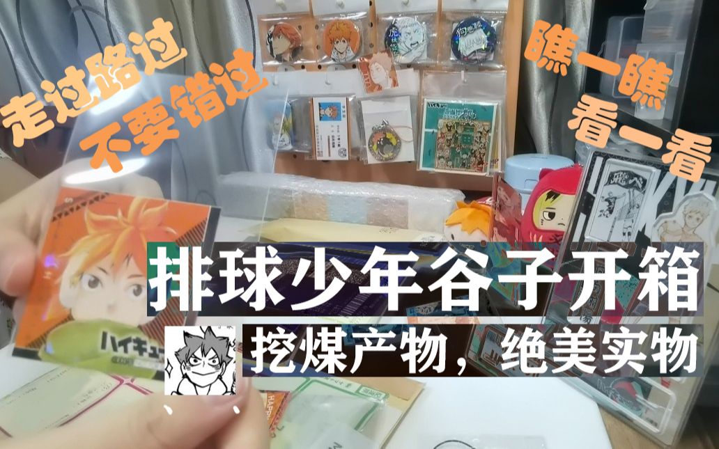 【谷子开箱】小排球绝美谷子煤炉开箱哔哩哔哩bilibili