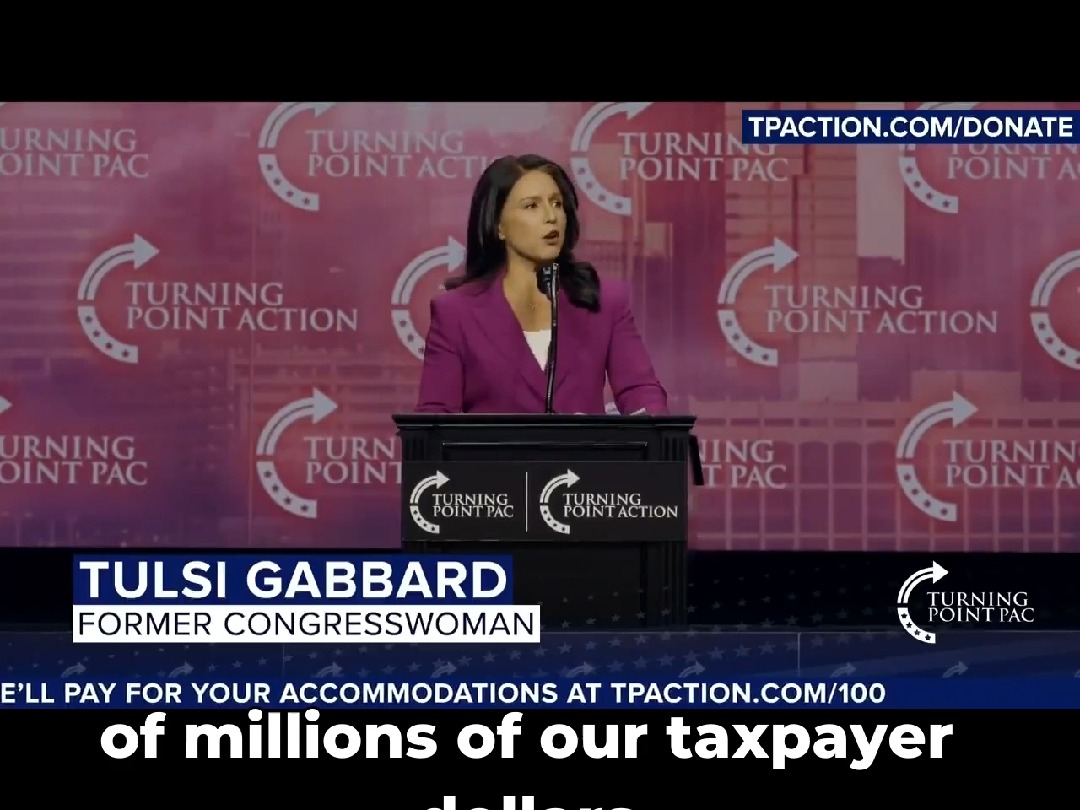 前民主党议员Tulsi Gabbard转到共和党后马上就给了民主党一记重拳,说民主党是一部战争机器哔哩哔哩bilibili