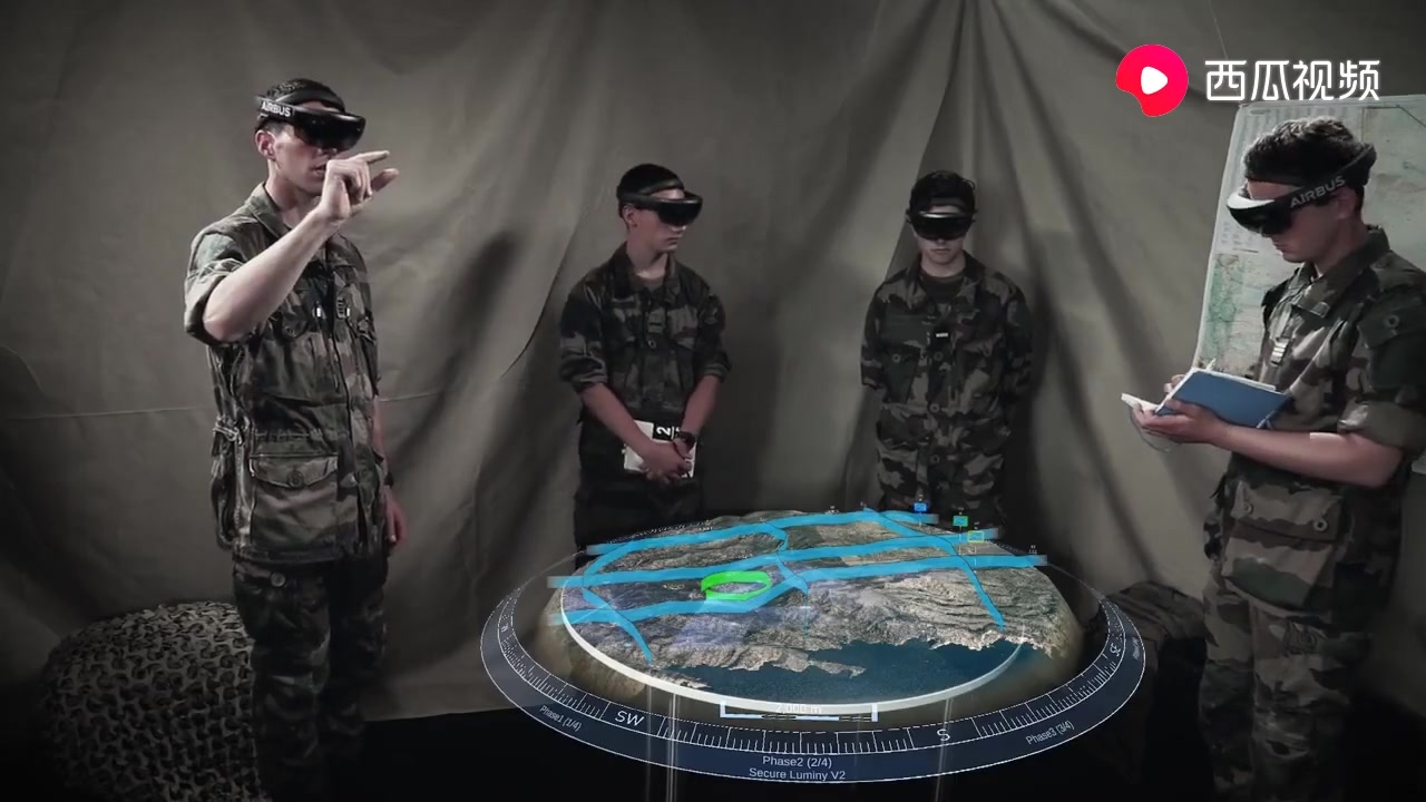 arvr軍事沙盤全息沙盤模型作戰指揮未來戰爭高清版