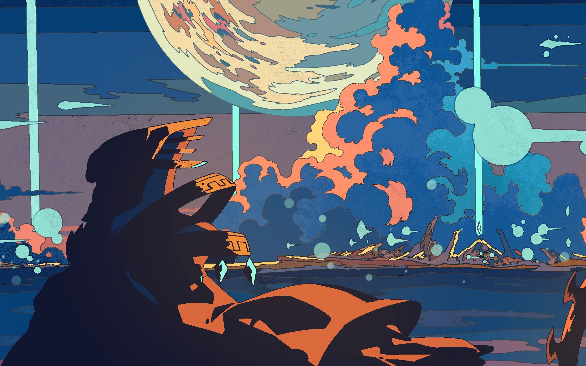 procreate星际争霸2场景练mo习yu