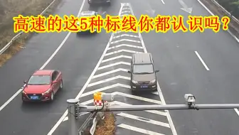 新手跑高速，这5种标线要懂，不然建议就别开车上路了