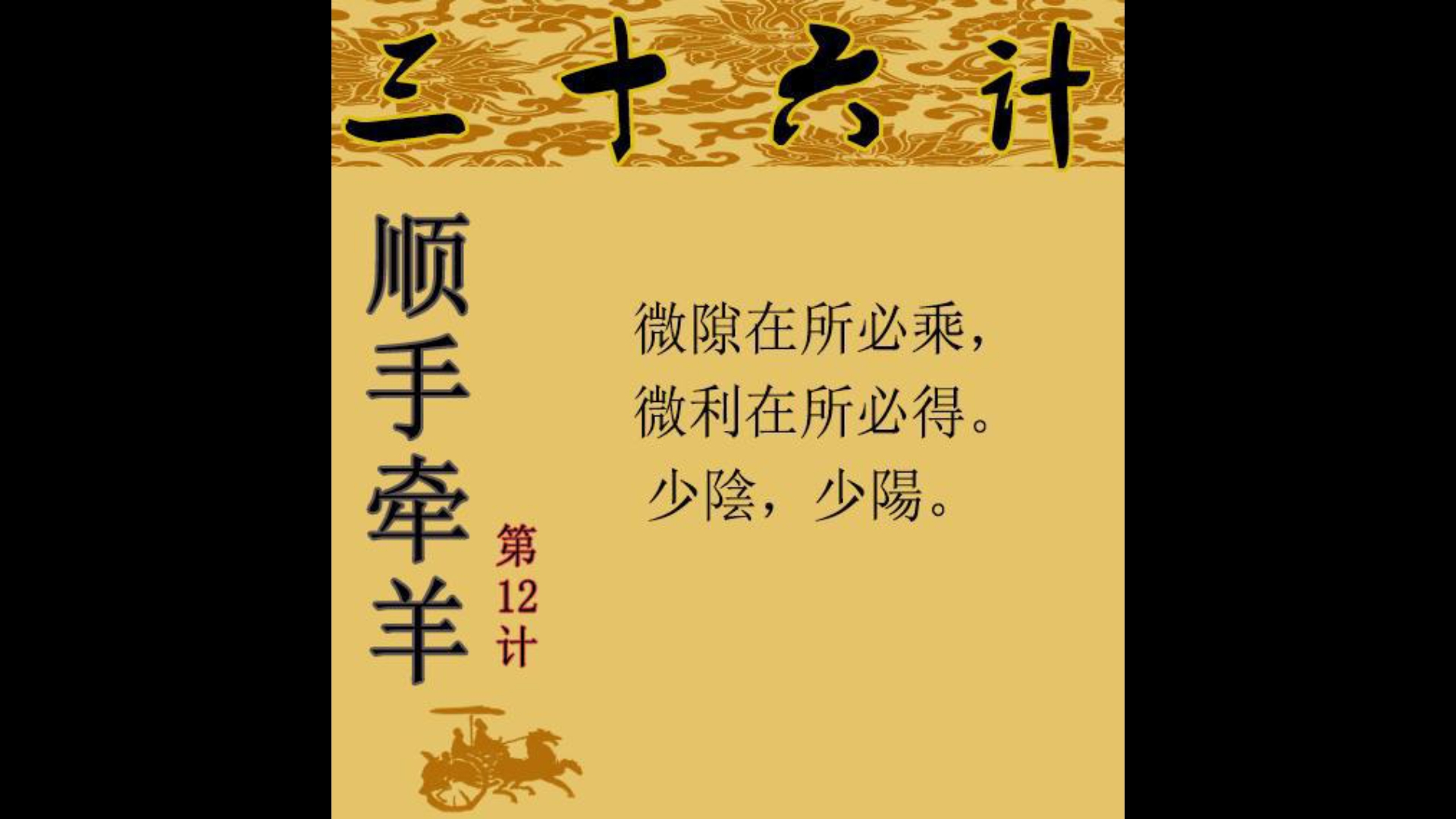 三十六计:顺手牵羊