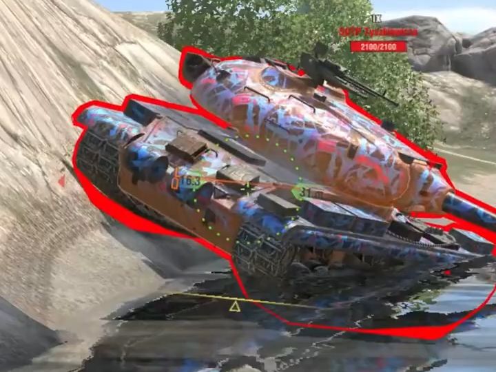 【wotb浓缩版】大白兔jg.pz.e100逆天伤害7400下饭操作