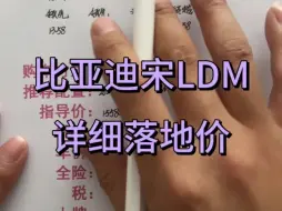 Download Video: 比亚迪宋LDM详细落地价分享，宋LDM买车明细讲解