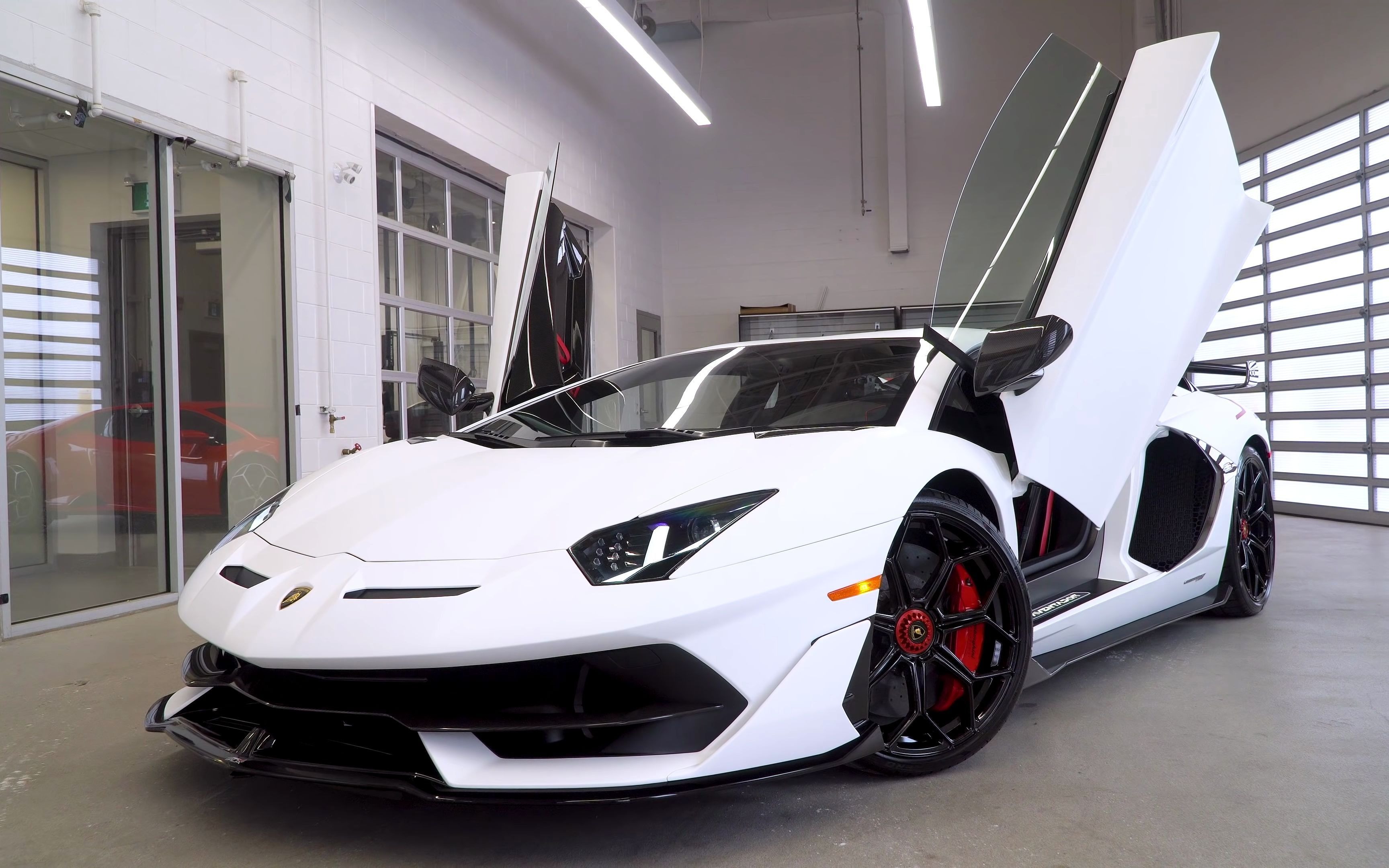 【4k】2020 兰博基尼aventador svj - in bianco phanes!