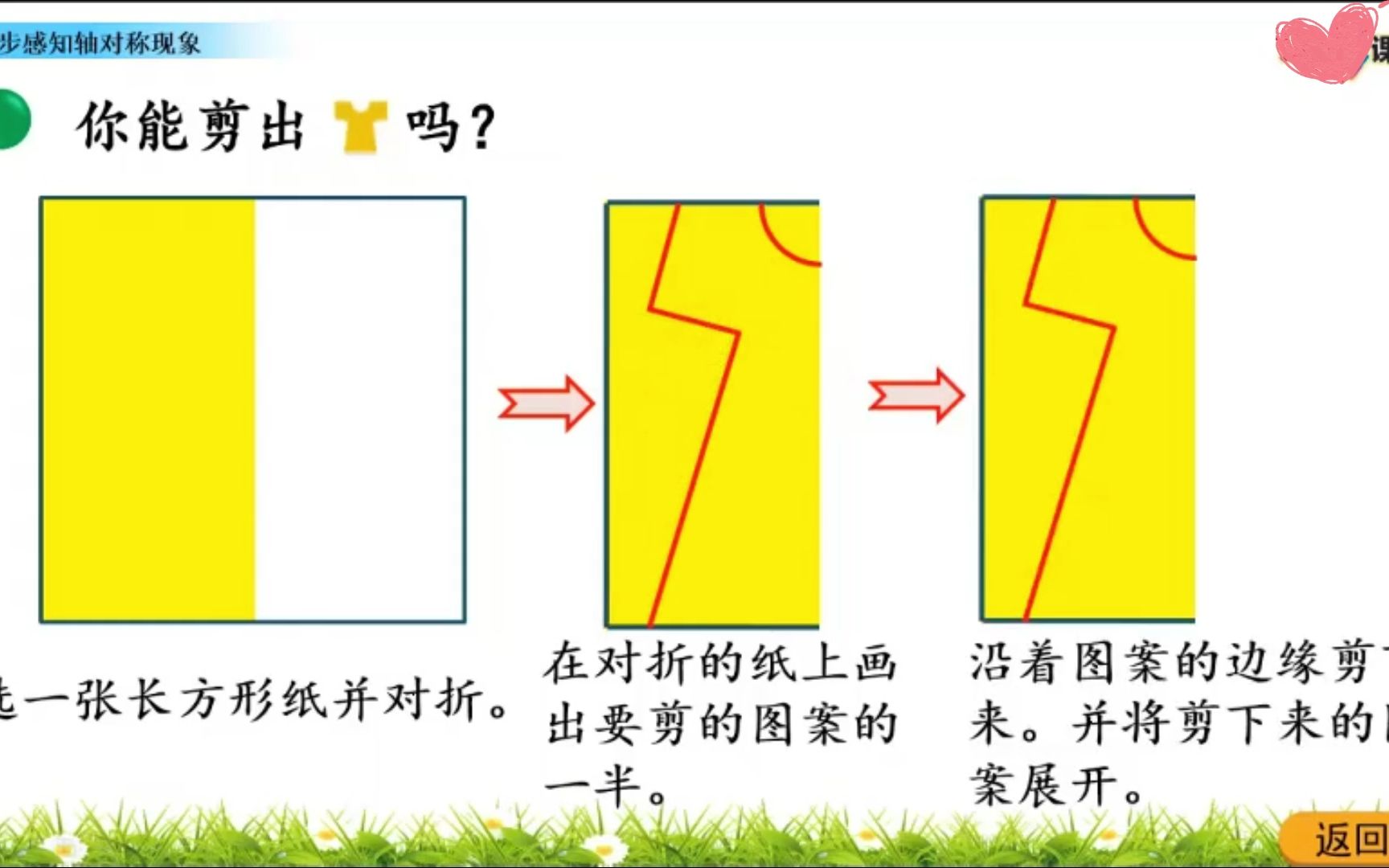 [图]二年级上册数学（评区附知识点习题课件）第11讲 初步感知轴对称现象