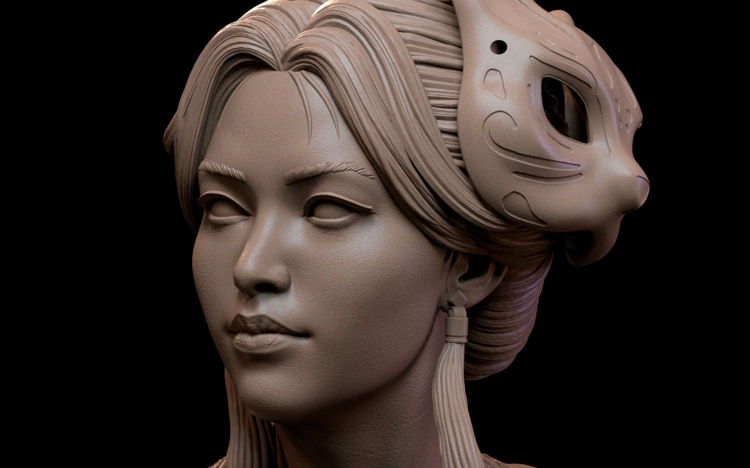 zbrush女头人物雕刻参考资料,zbrush雕刻资料