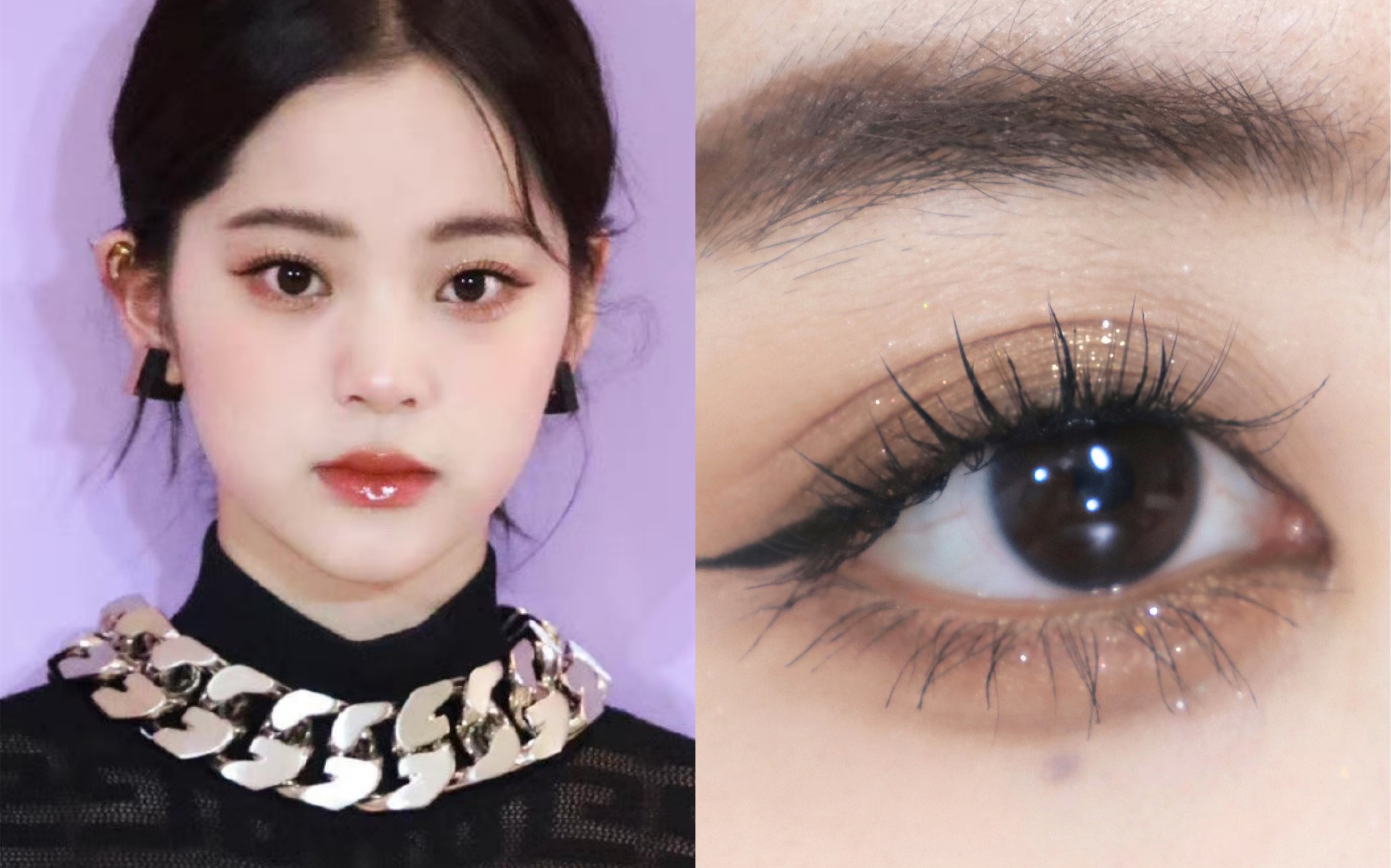 娜比富家千金妆|小鹿般的灵动感04圆眼思路-白桃