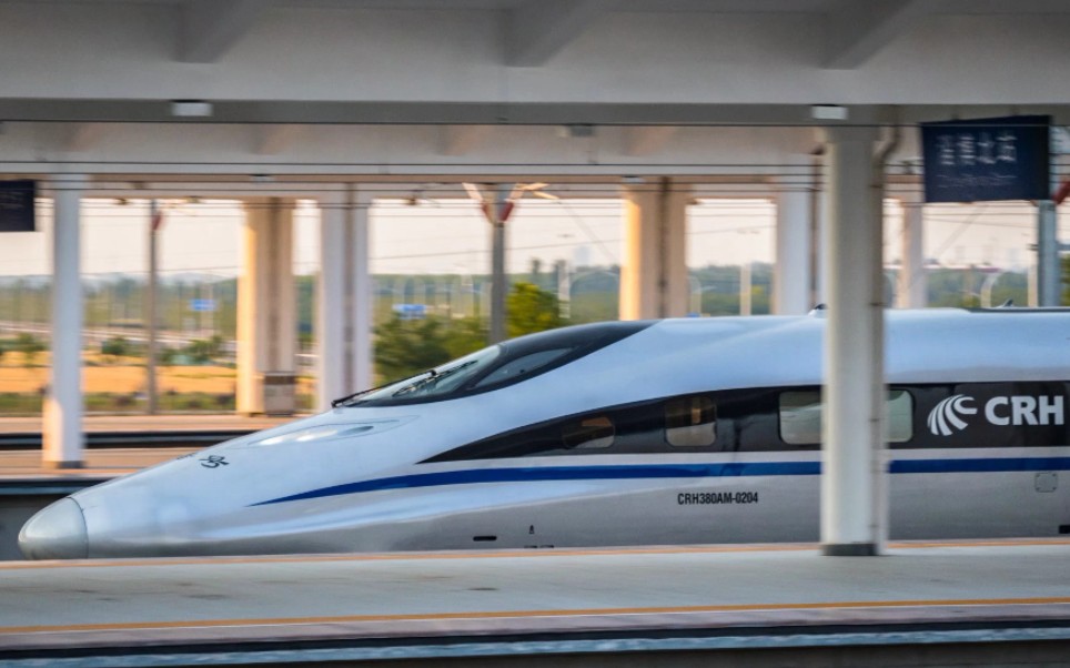 【铁路】四方crh380am回送高速跨越淄博北站