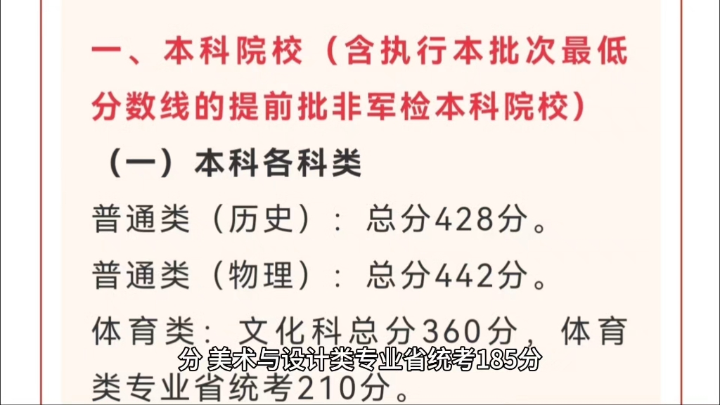 广东省2024年普通高校招生各批次录取最低分数线如下:哔哩哔哩bilibili