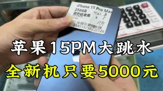 苹果15ProMax大跳水，全新机只要5000元，小伙果断搞一台！