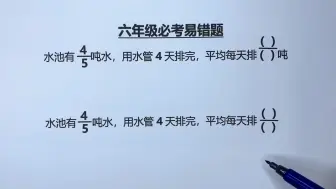 下载视频: 六年级：常考分数填空题