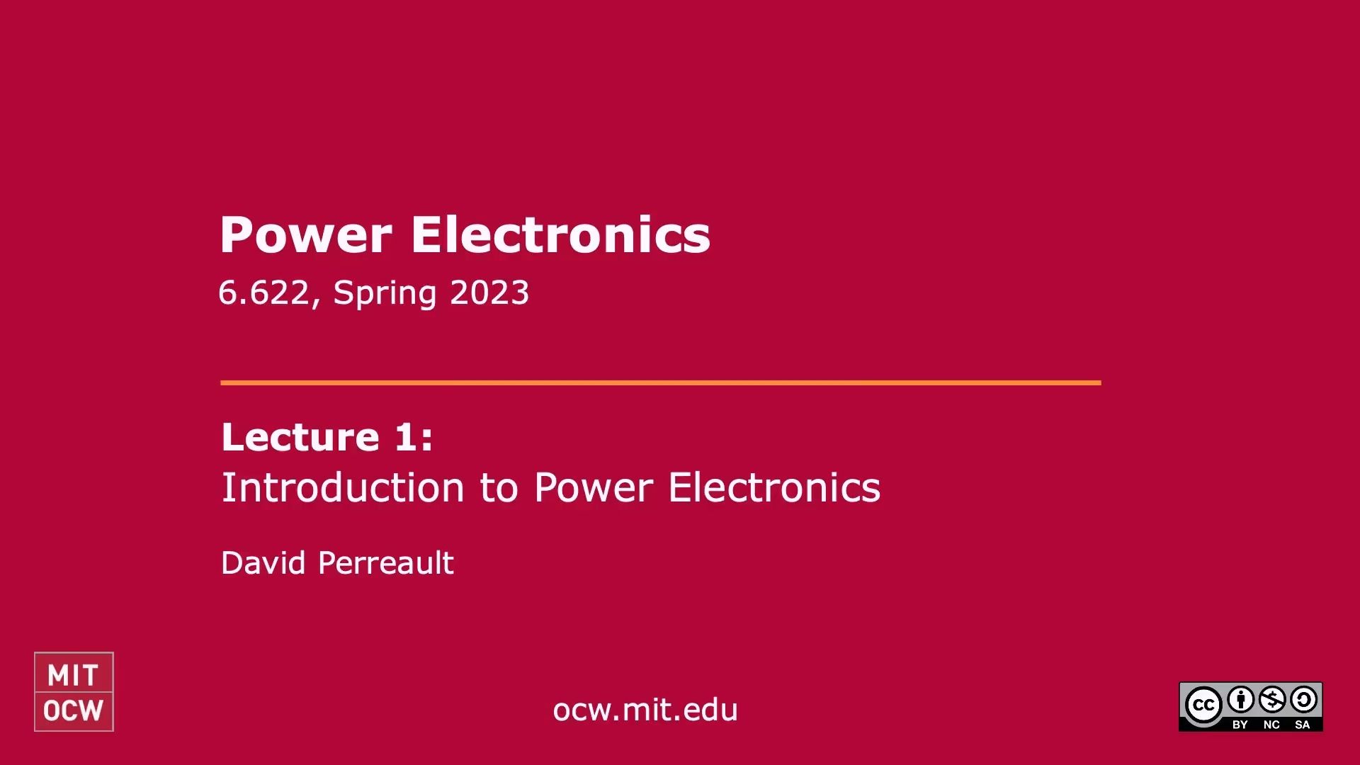 MIT《电力电子学|MIT 6.622 Power Electronics, Spring 2023》中英字幕(豆包翻译哔哩哔哩bilibili