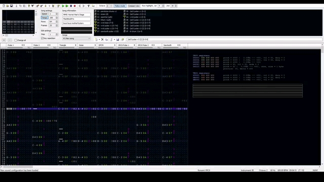 [图]洛克人9 Hornet Man s Stage (8-bit; 2A03+VRC6)