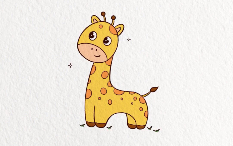 长颈鹿简笔画/动物篇简笔画
