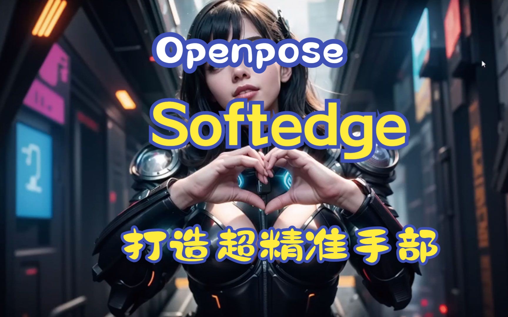 Openpose与Softedge联手,用AI打造超精准手部位置,绘制出惊人的视觉效果!哔哩哔哩bilibili