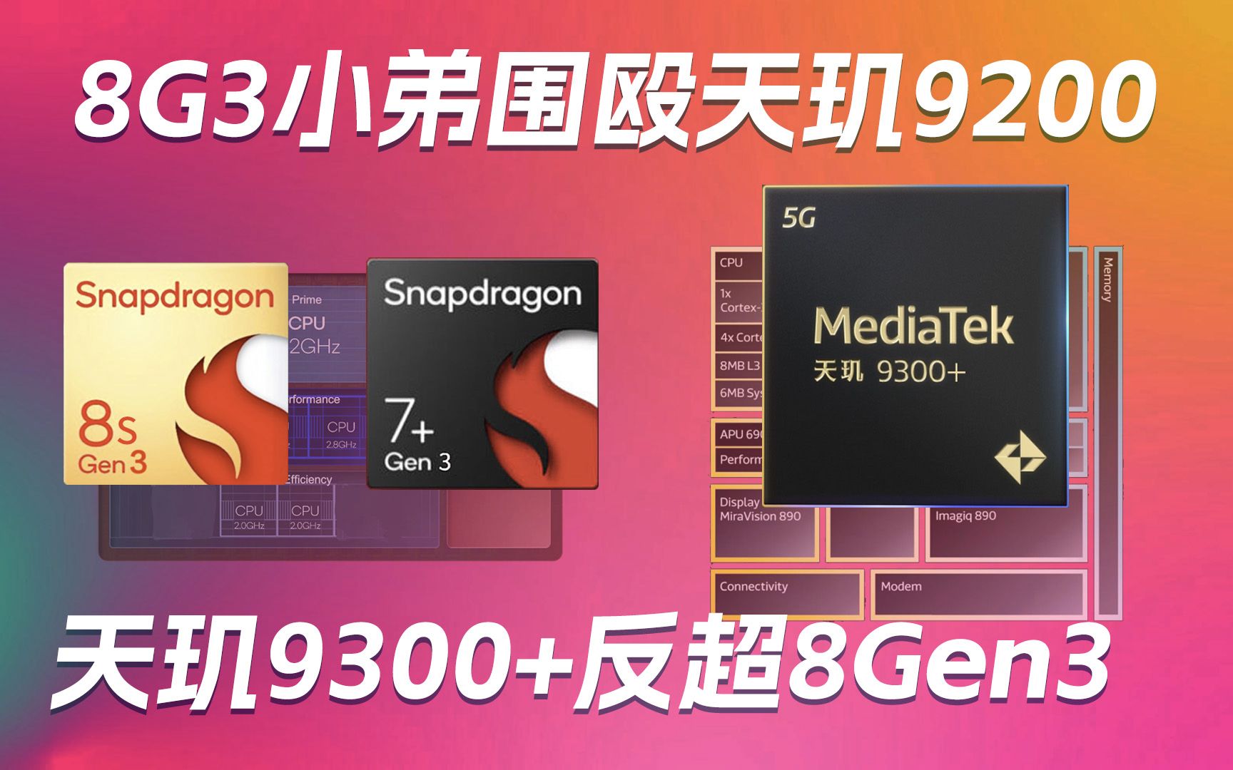 骁龙8Gen3小弟围剿天玑9200|天玑9300+反超骁龙8 Gen3|TCL超级筒洗衣机T7H刷新行业天花板——科技早报哔哩哔哩bilibili