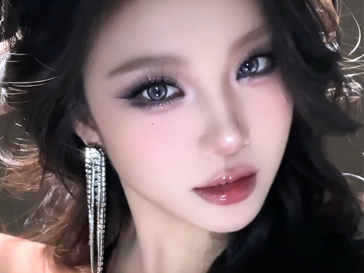 古早味粉紫烟熏妆教79看起来香香的!