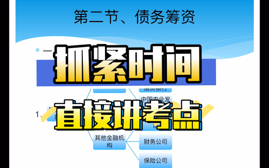 2022年中级财务管理0402债务筹资(上)银行借款和发行债券哔哩哔哩bilibili