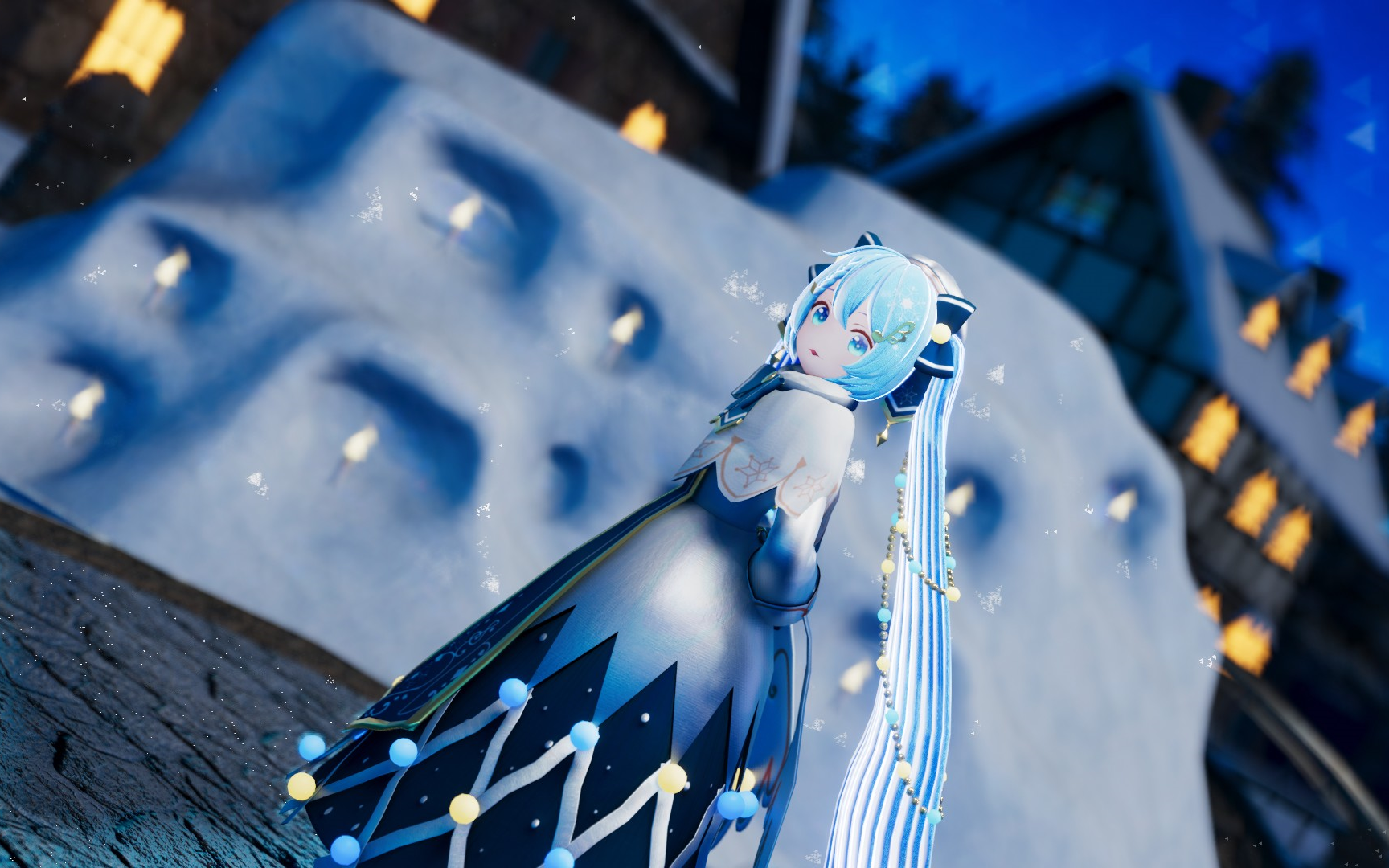 初音未来MMD[Snow Fairy Story]2021雪初音哔哩哔哩bilibili