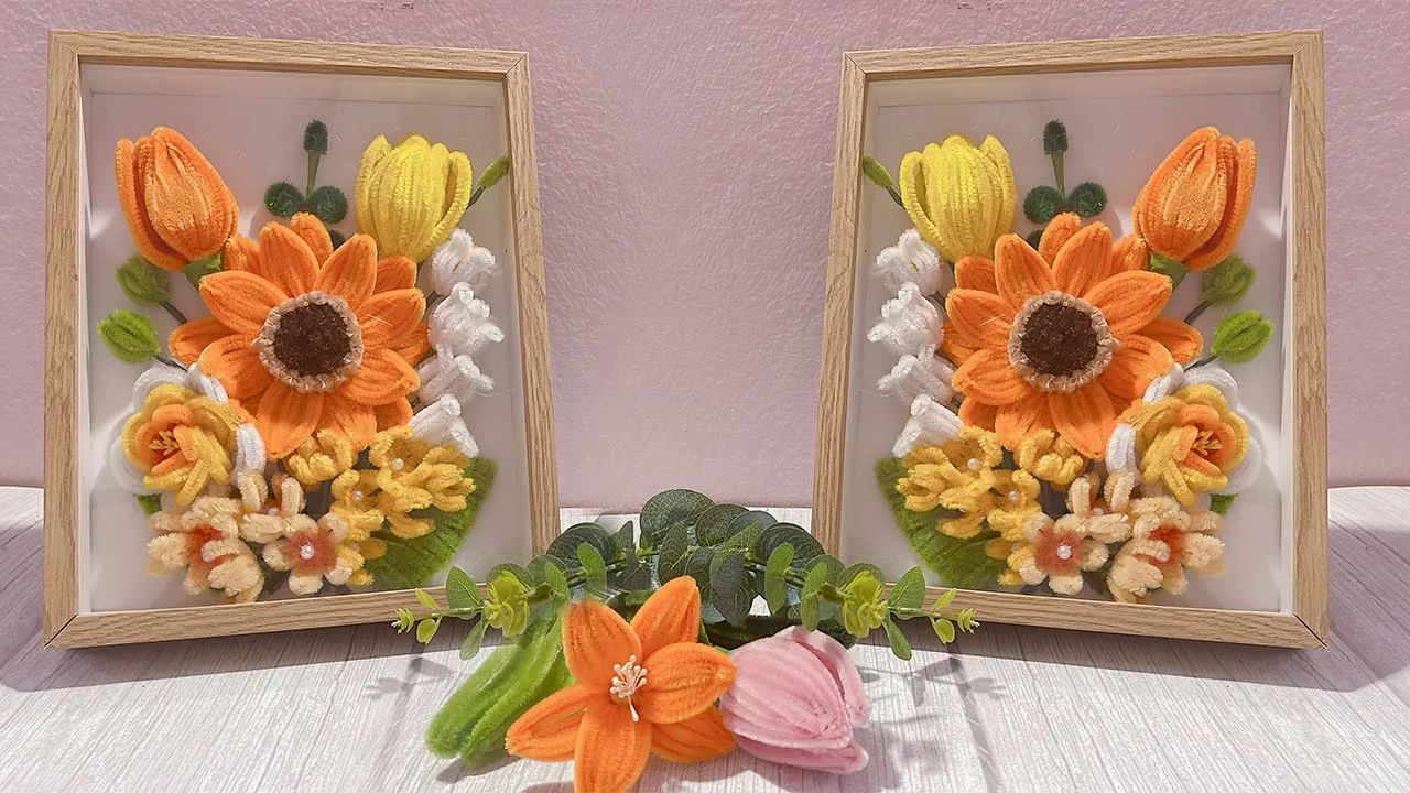 【diy simple crafts】向日葵花2扭扭棒制作教程