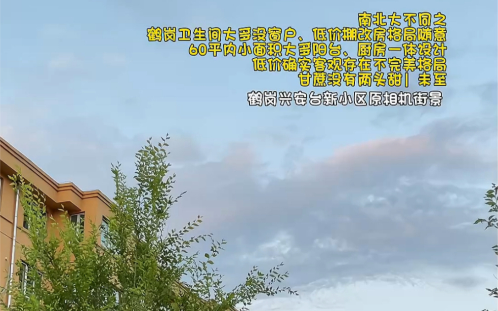 南北大不同之鹤岗卫生间大多没窗户、低价棚改房格局随意、60平内小面积大多阳台、厨房一体设计.低价房确实客观存在不完美格局,甘蔗没有两头甜#未...