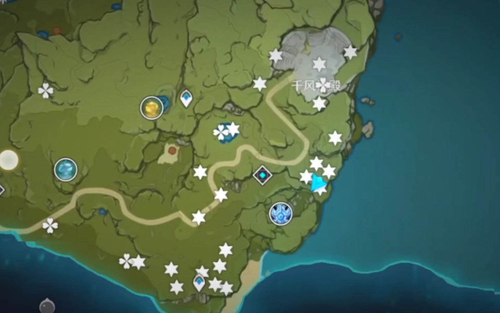 蒙德-坠星山谷-千风神殿 宝箱