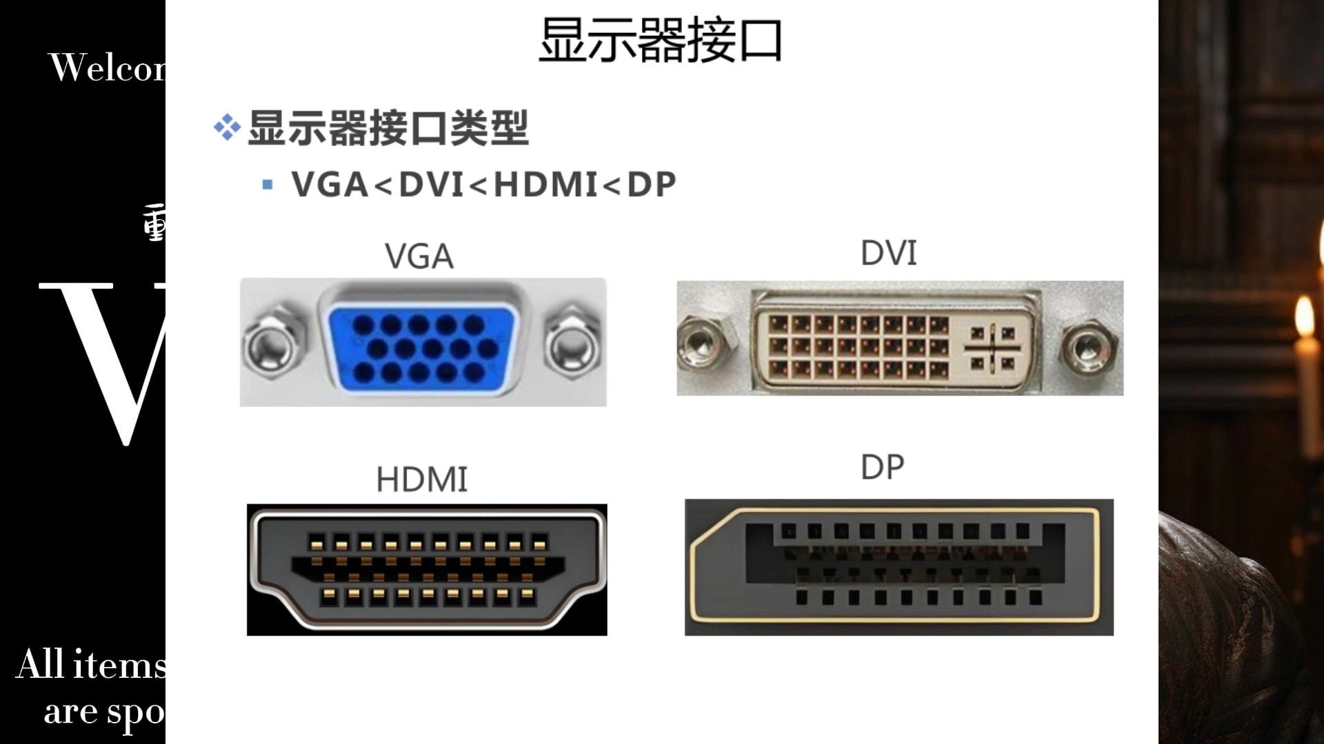 显示器接口介绍