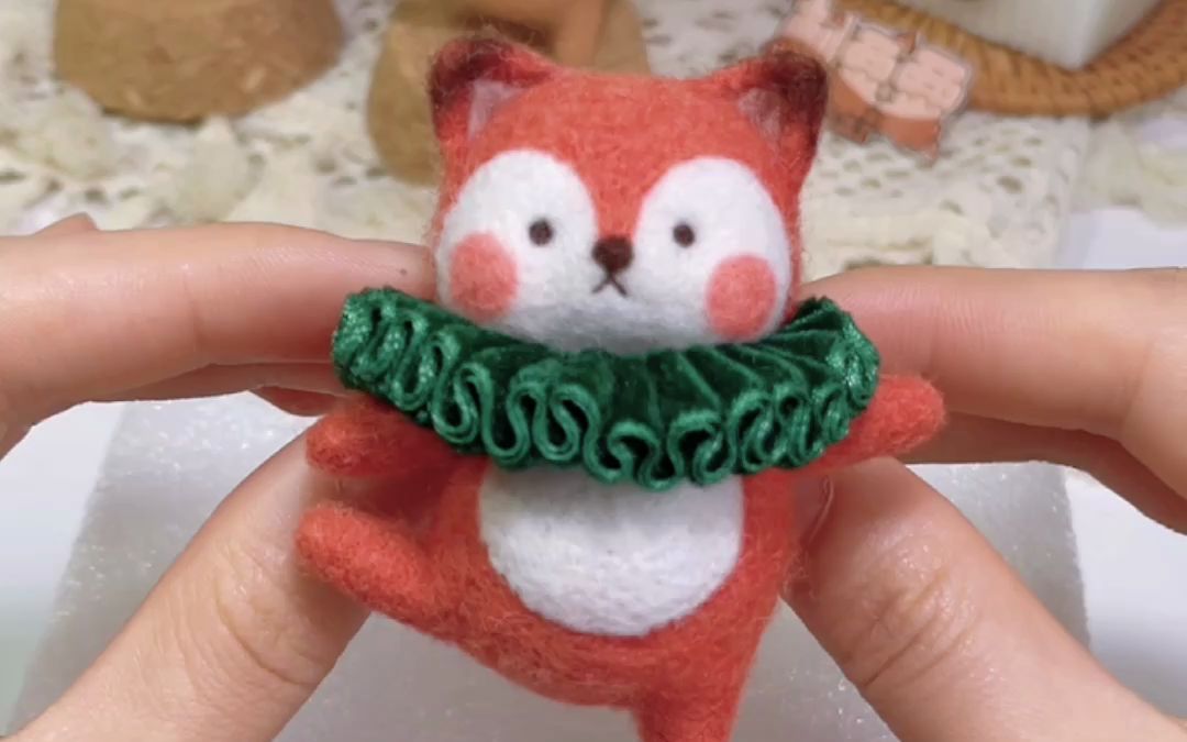 羊毛毡教程丨芭蕾舞小狐狸~看我曼妙的舞姿