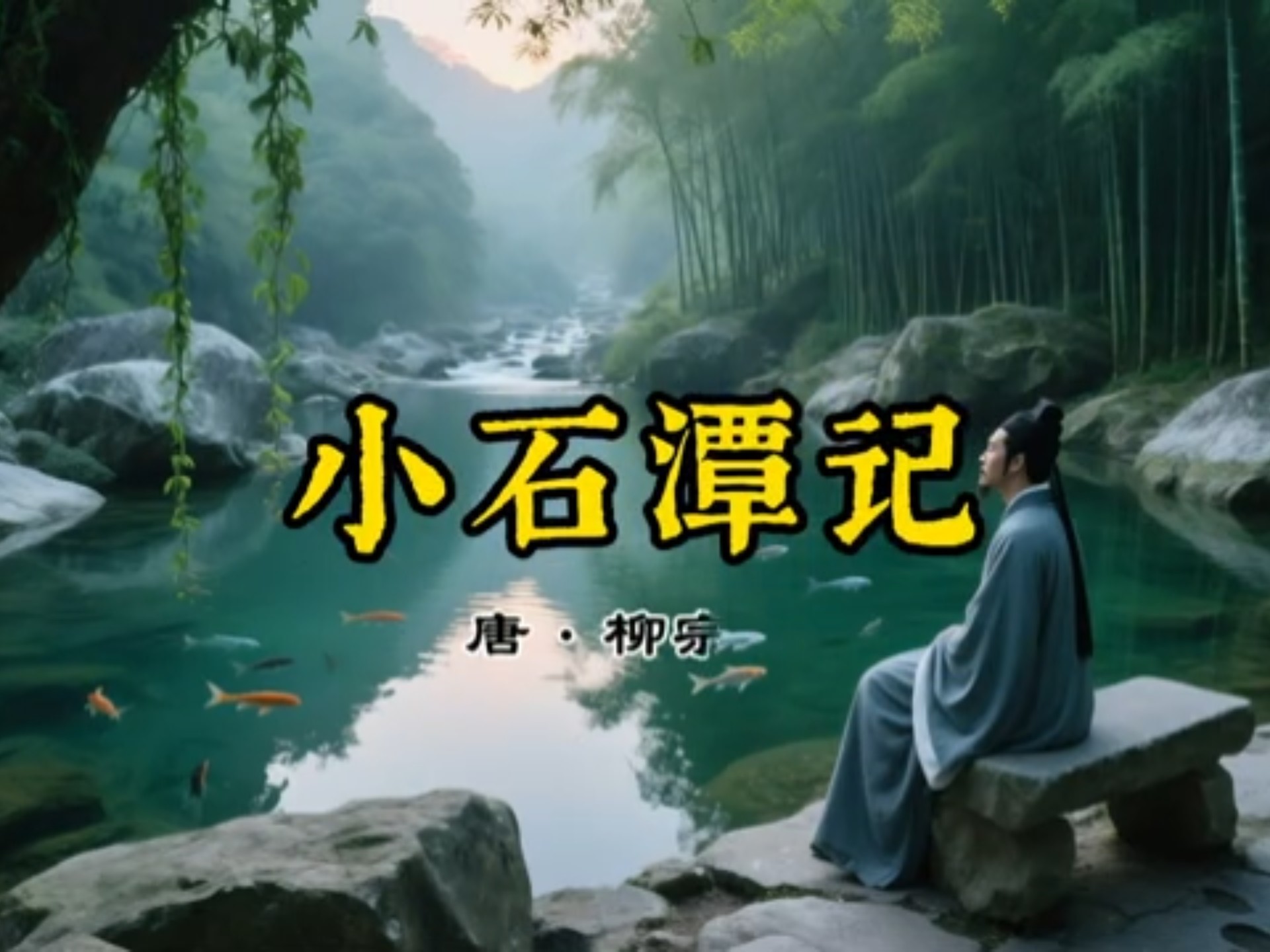 小石潭记 唐 柳宗元