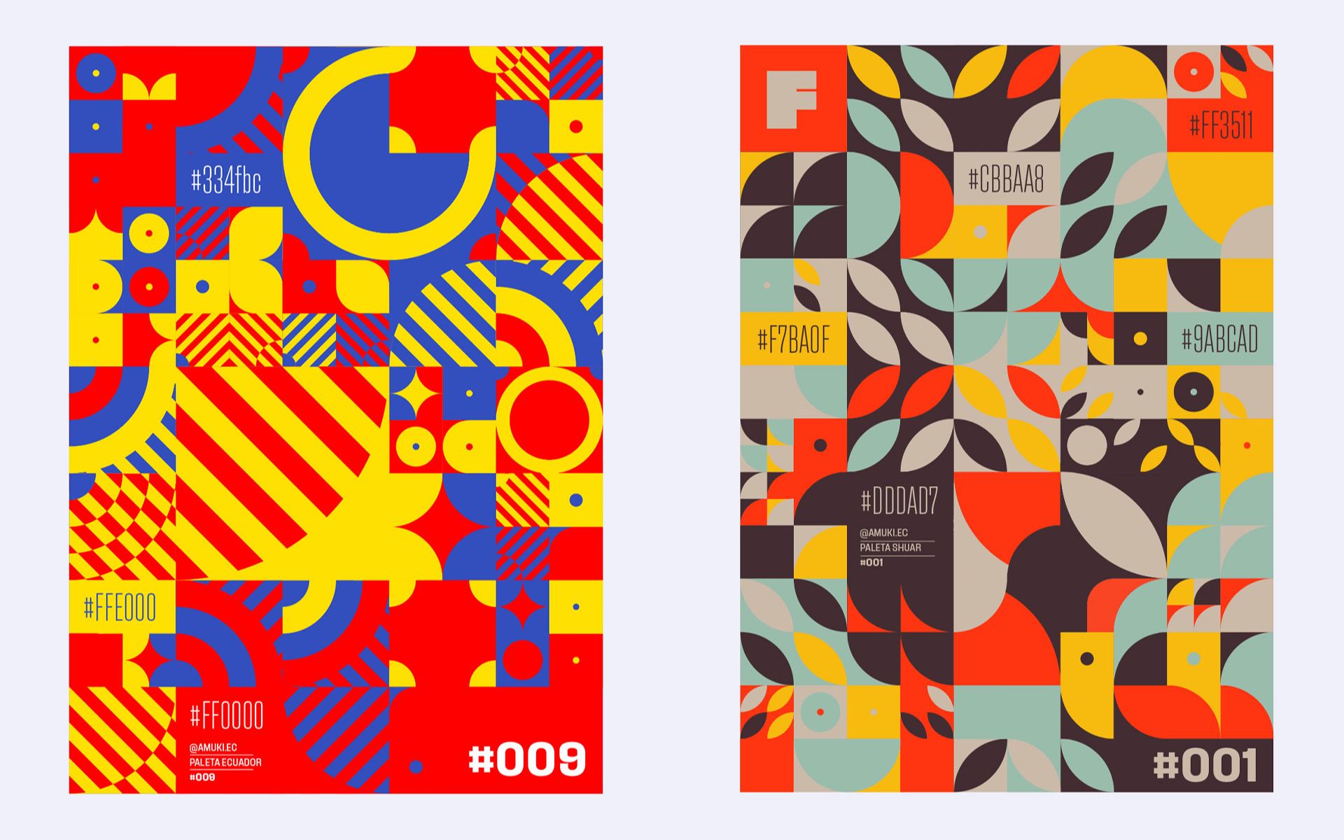 【平面构成】抽象图形的海报怎么做?