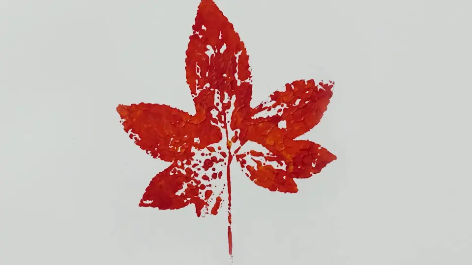 How to Paint a Cherry Tree with Cooking Paper