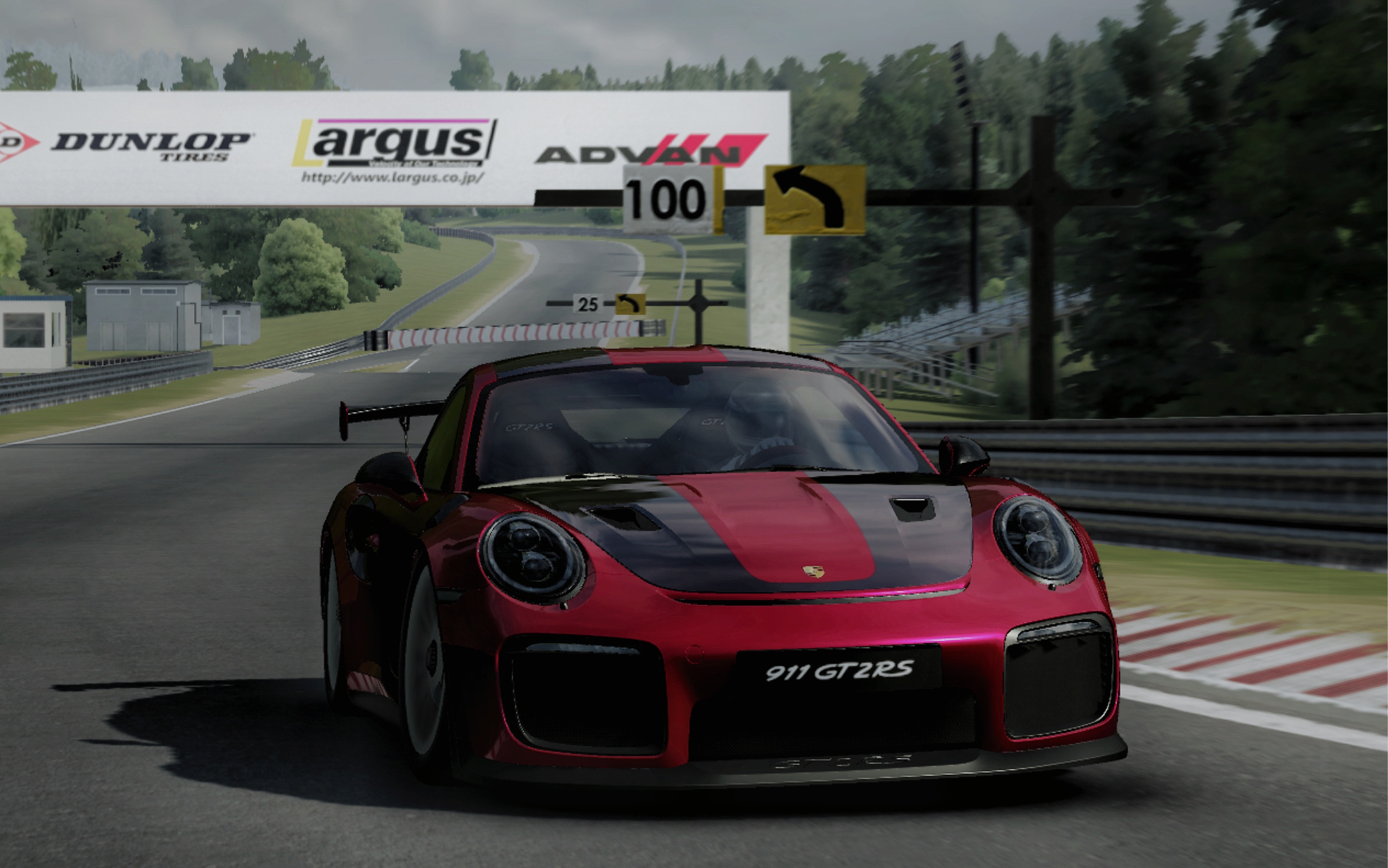 「ar」porsche 911 gt2 rs forest path 1:09.261